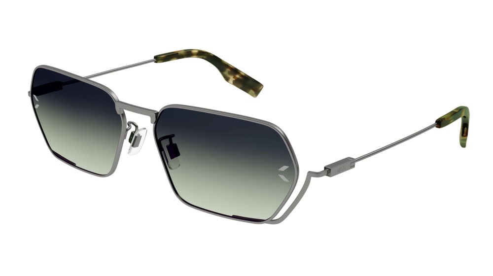 Sunglasses McQ Collection 0 MQ0351S-004 color ruthenium shape rectangle lenses green