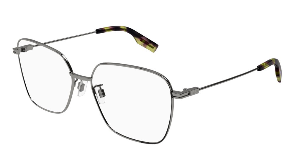 Eyeglasses McQ Collection 0 MQ0353O-001 color ruthenium shape rectangle lenses transparent