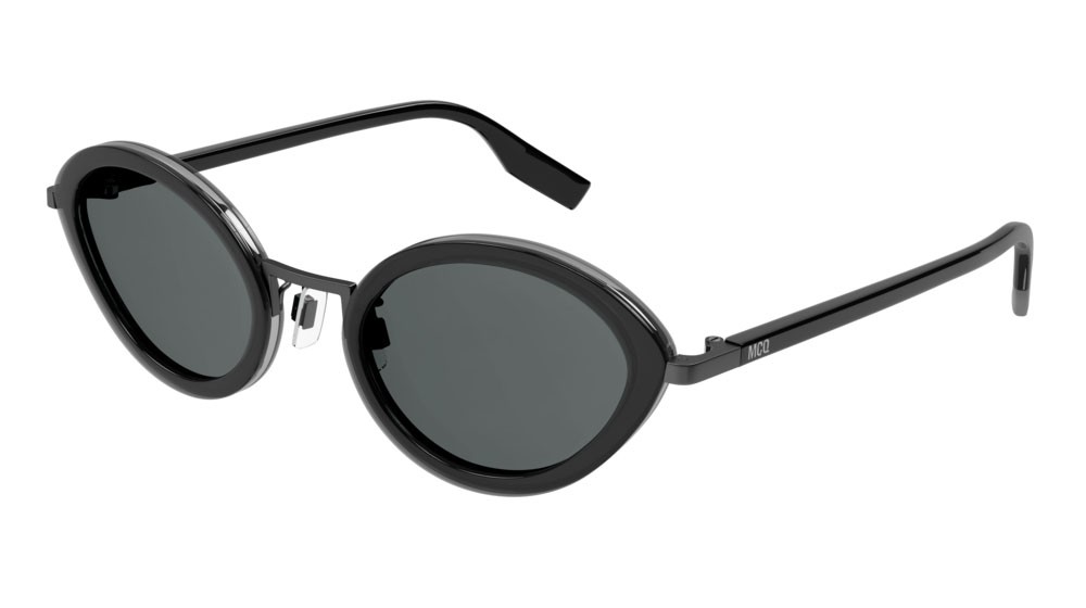Sunglasses McQ Collection 0 MQ0354S-001 color ruthenium shape cat eye lenses smoke