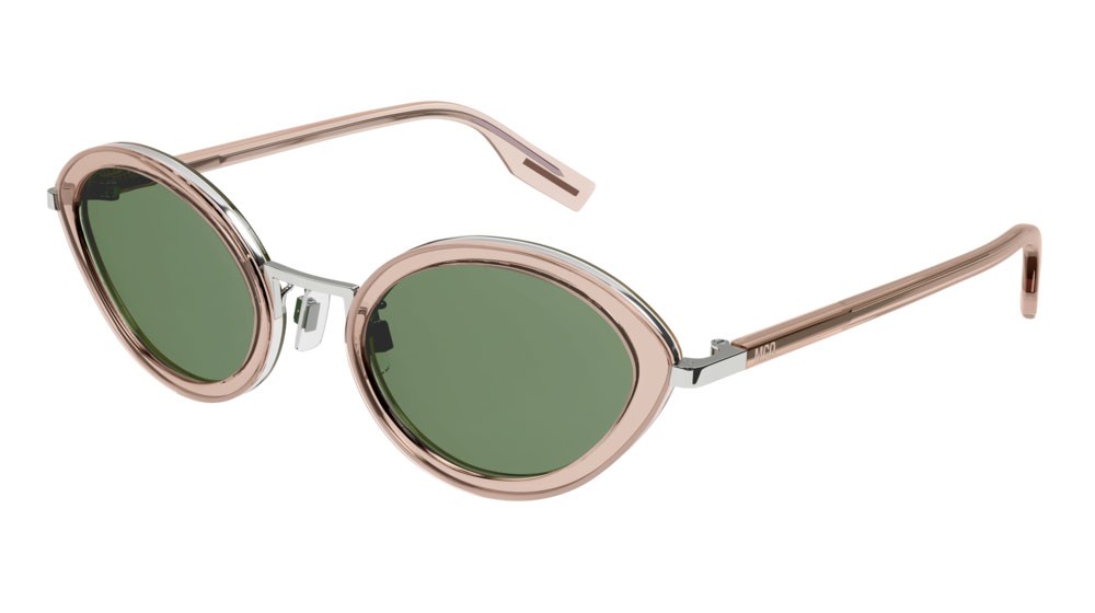 Sunglasses McQ Collection 0 MQ0354S-003 color silver shape cat eye lenses green
