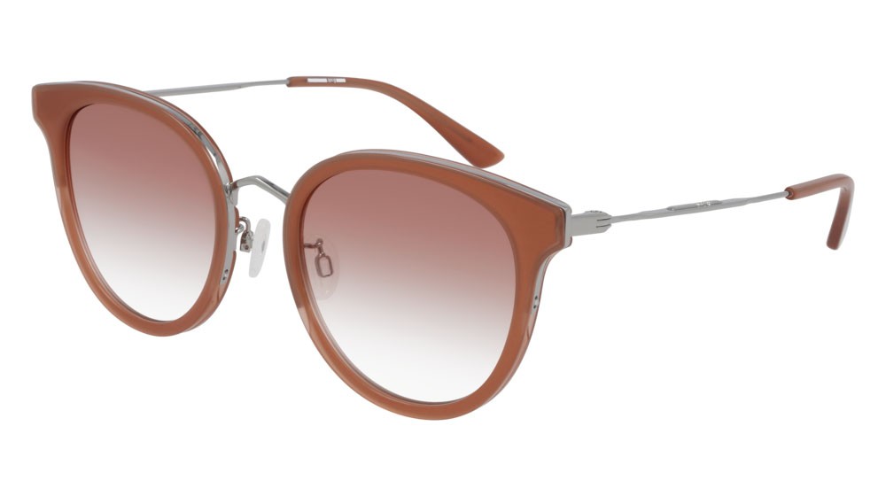 Sunglasses McQ Iconic MQ0278SA-004 color ruthenium shape round lenses red