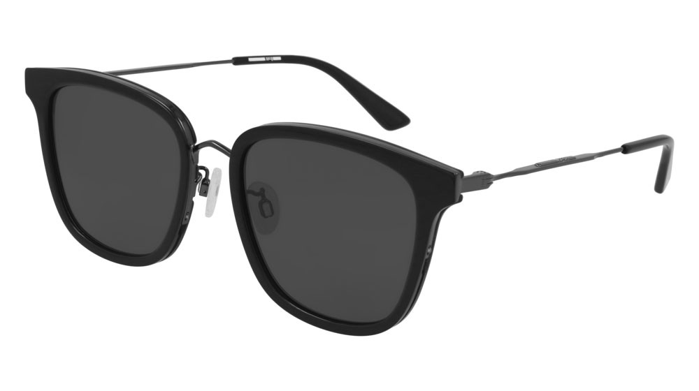 Sunglasses McQ Iconic MQ0279SA-001 color ruthenium shape rectangle lenses smoke