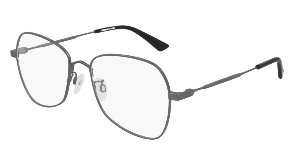 Occhiali da vista McQ Iconic MQ0289O-001 colore ruthenium forma rettangolare lenti transparent