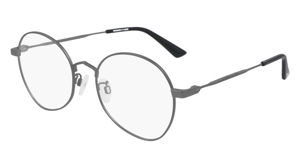 Eyeglasses McQ Iconic MQ0290O-001 color ruthenium shape round lenses transparent