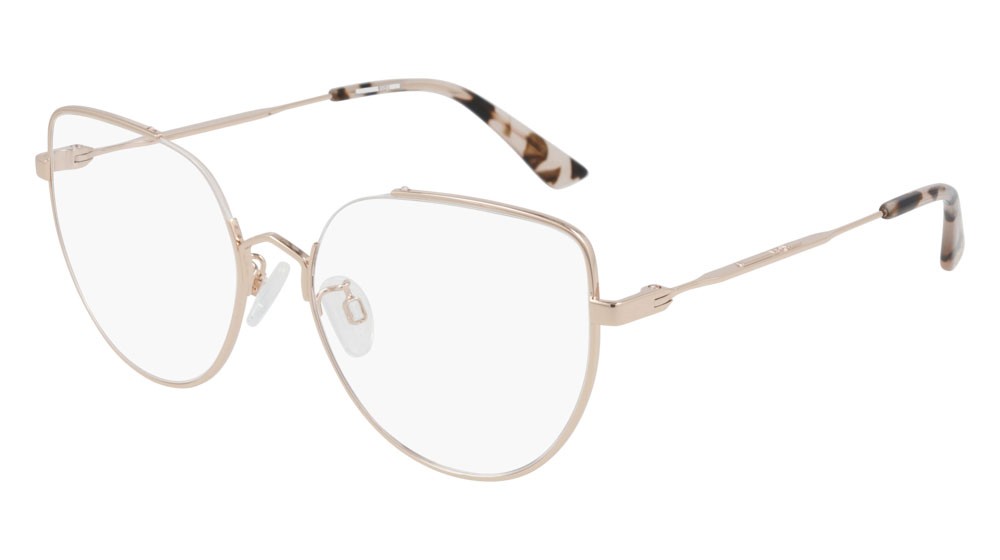 Occhiali da vista McQ Iconic MQ0292O-003 colore gold forma cat eye lenti transparent