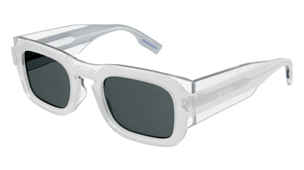 Sunglasses McQ Icons MQ0359S-001 color white shape rectangle lenses smoke