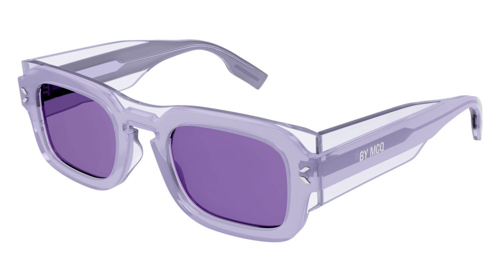 Sunglasses McQ Icons MQ0359S-002 color violet shape rectangle lenses violet