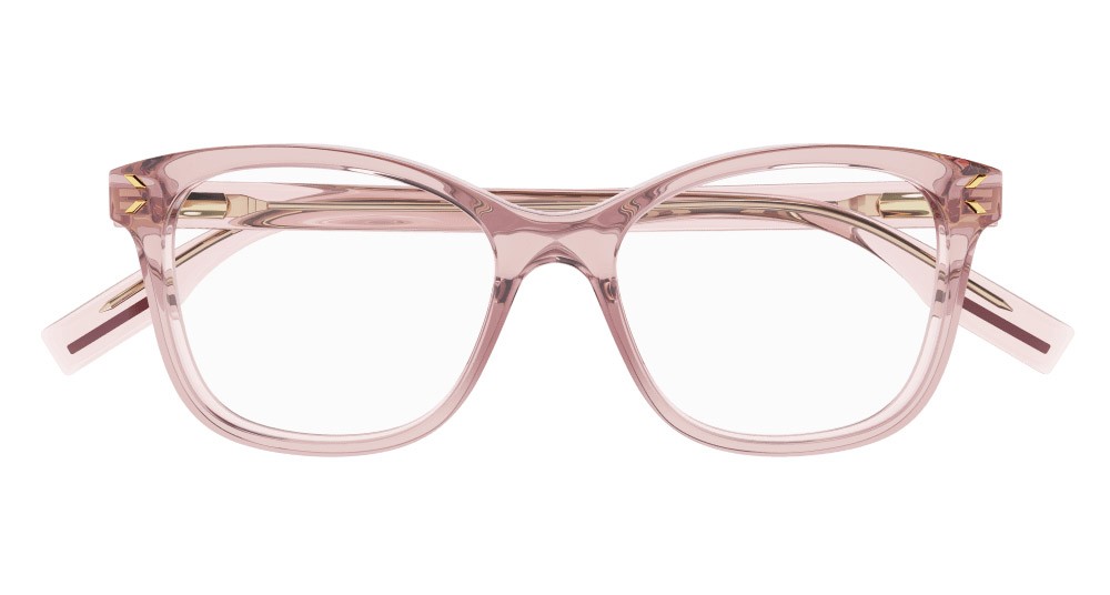 Eyeglasses McQ MQ0304O-012 color rosa shape rectangle lenses trasparente