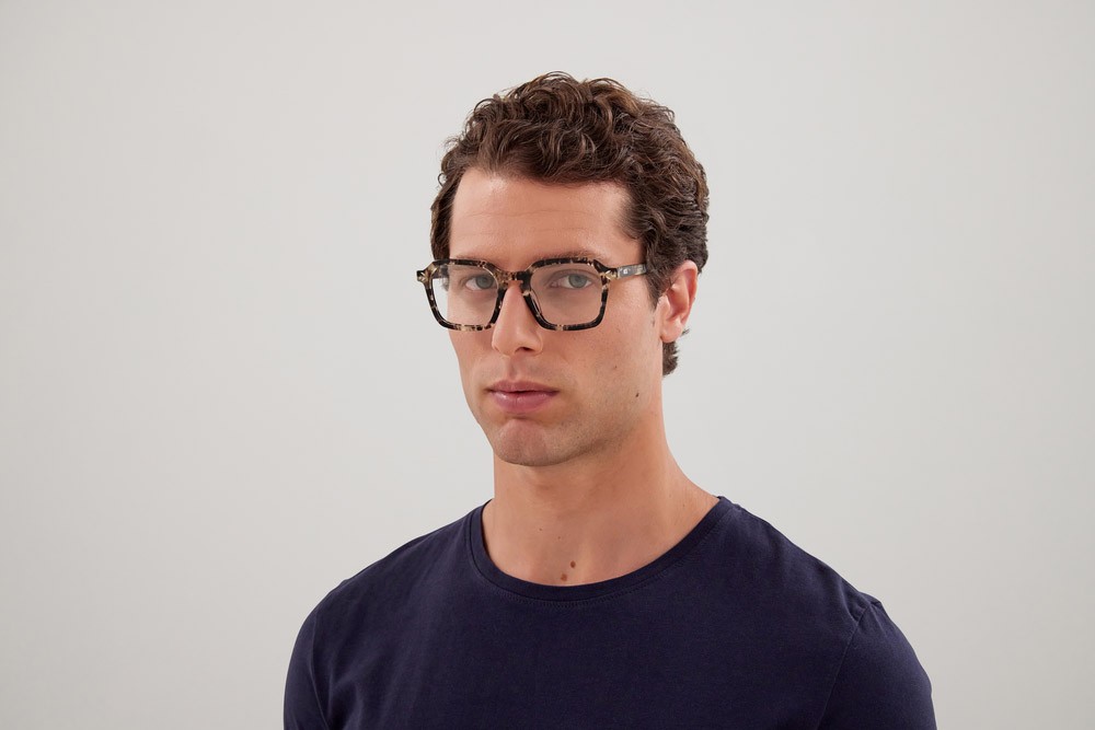 Eyeglasses McQ MQ0329O-007 color havana shape geometric lenses trasparente