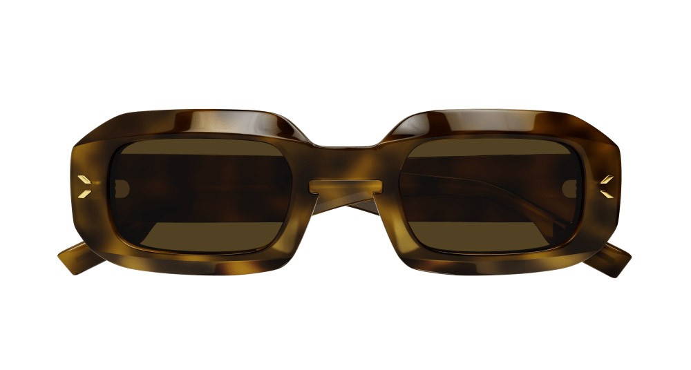 Sunglasses McQ MQ0361S-002 color havana shape rectangle lenses marrone