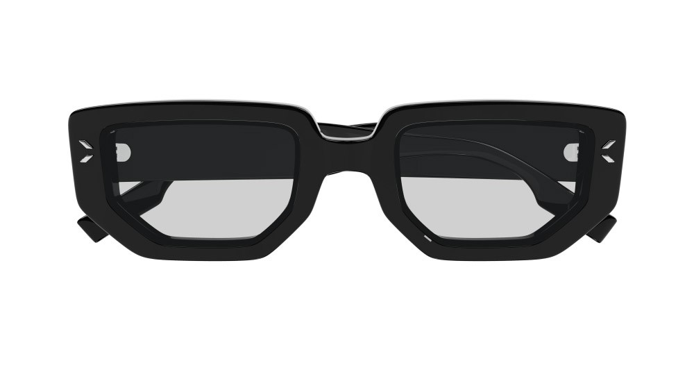 Sunglasses McQ MQ0362S-005 color nero shape rectangle lenses grigio