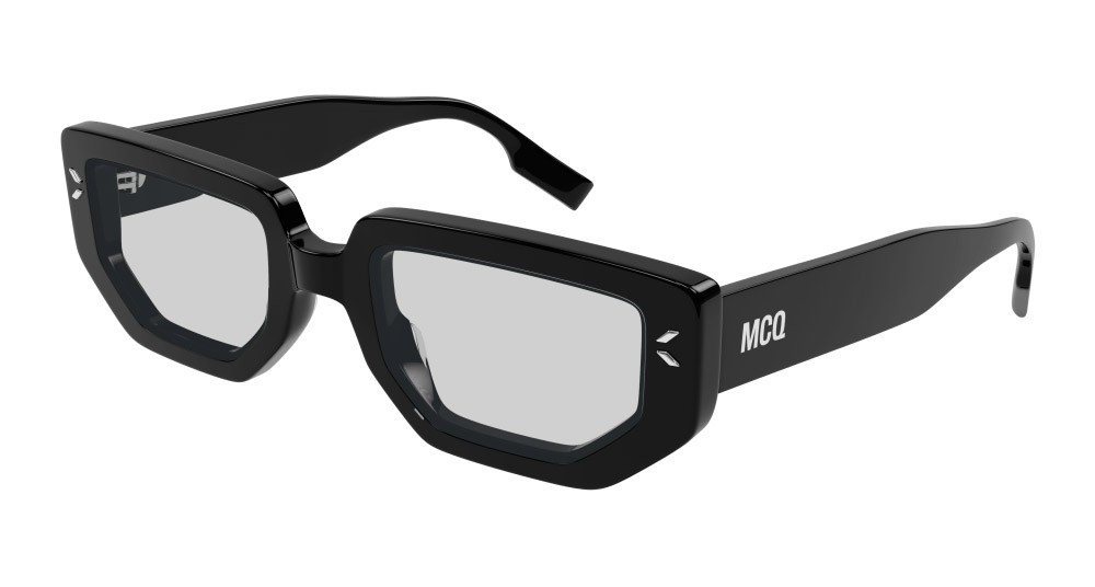 Sunglasses McQ MQ0362S-005 color nero shape rectangle lenses grigio