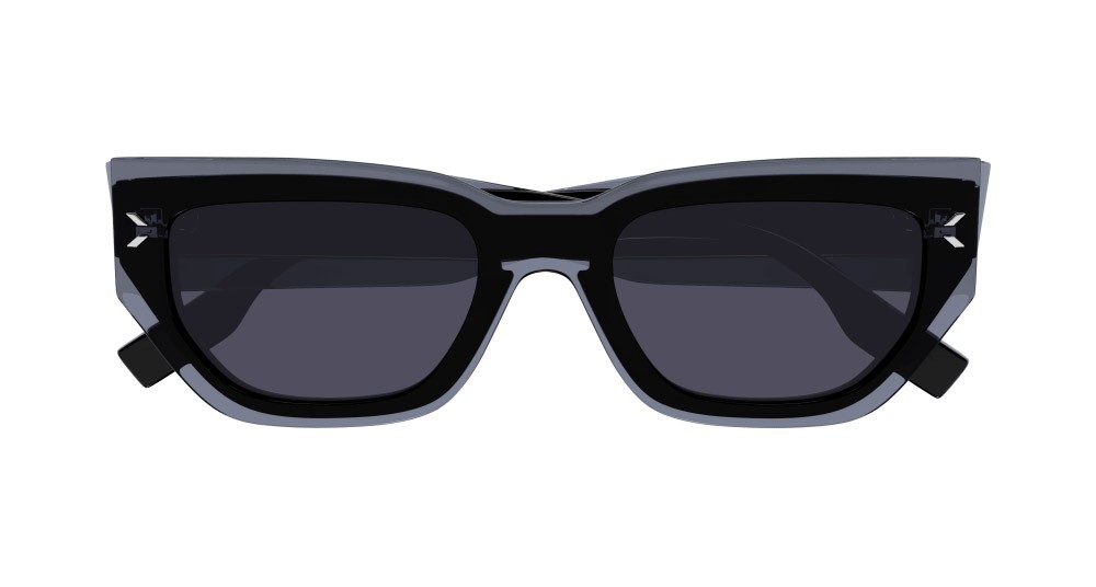 Sonnenbrillen McQ MQ0363S-001 farbe grigio form cat-eye gläser fumo