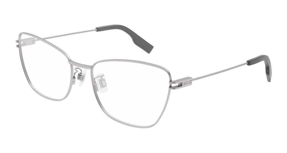 Occhiali da vista McQ MQ0370O-006 colore rutenio forma cat eye lenti trasparente