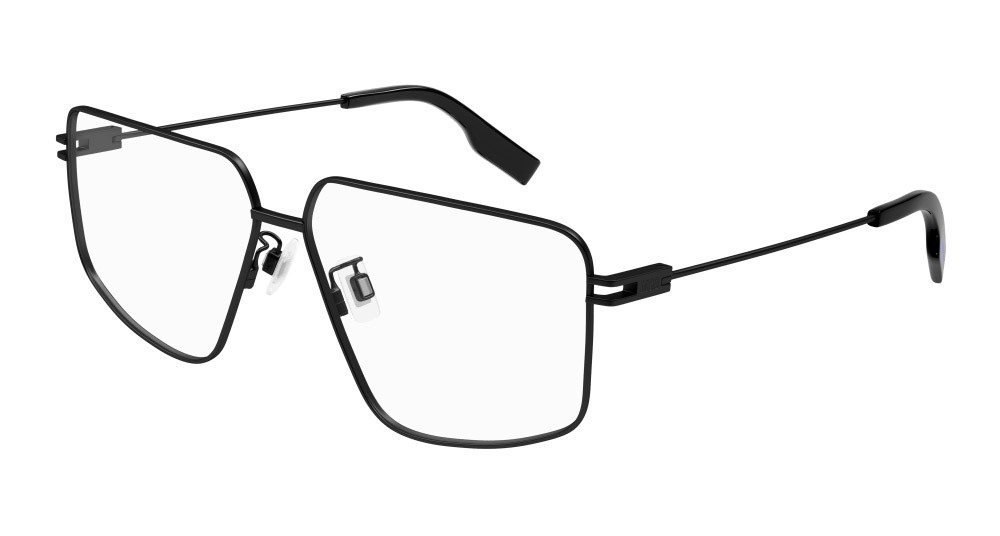 Eyeglasses McQ MQ0371O-001 color nero shape rectangle lenses trasparente