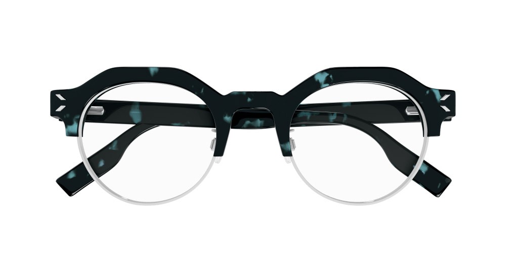 Eyeglasses McQ MQ0372O-003 color havana shape round lenses trasparente