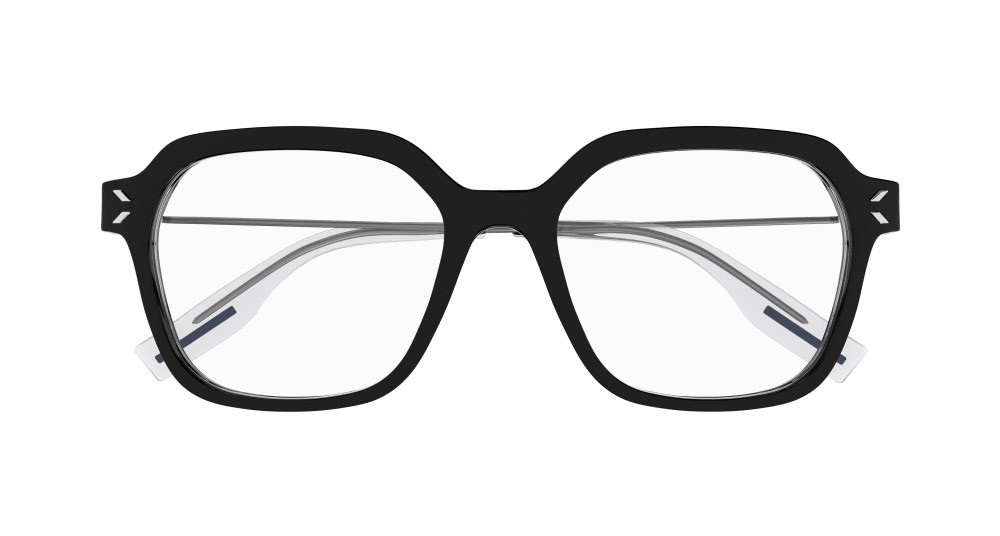 Eyeglasses McQ MQ0373O-001 color rutenio shape rectangle lenses trasparente