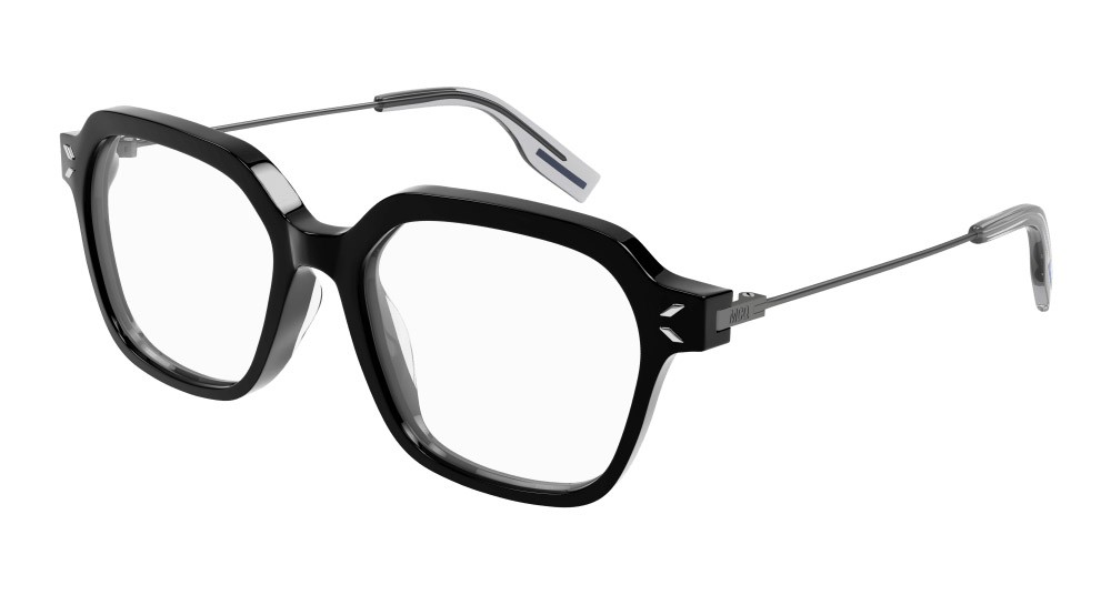 Eyeglasses McQ MQ0373O-001 color rutenio shape rectangle lenses trasparente