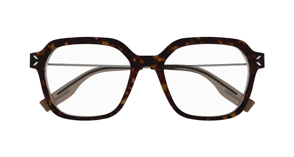 Eyeglasses McQ MQ0373O-002 color rutenio shape rectangle lenses trasparente