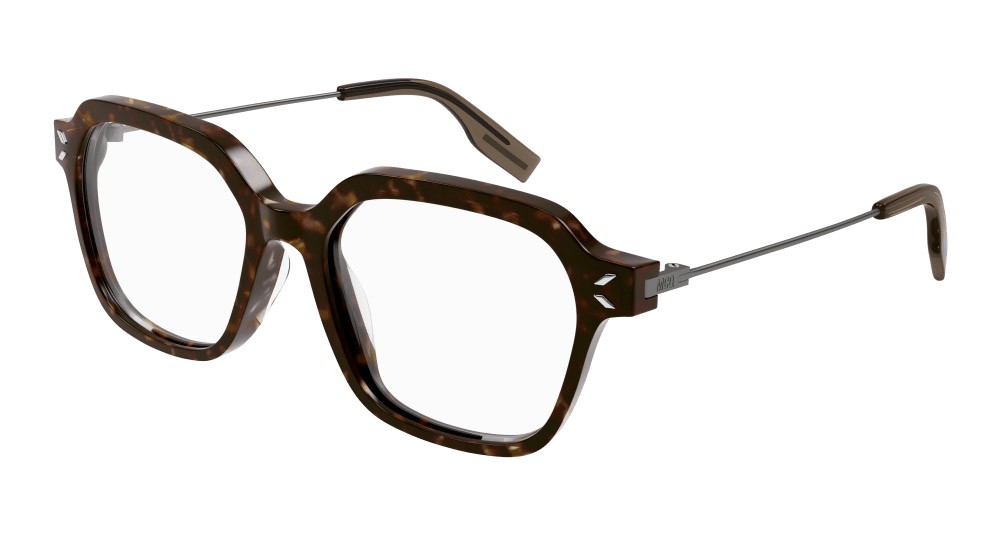 Eyeglasses McQ MQ0373O-002 color rutenio shape rectangle lenses trasparente