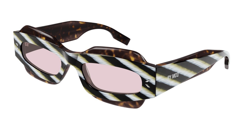 Sunglasses McQ MQ0374S-001 color havana shape geometric lenses rosa