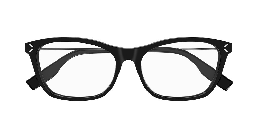 Occhiali da vista McQ MQ0376O-001 colore rutenio forma rettangolare lenti trasparente