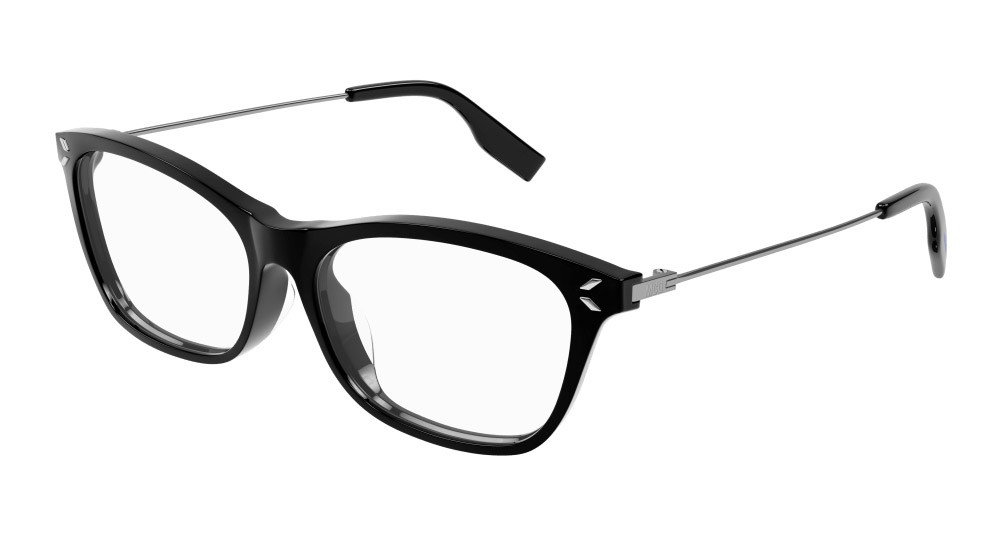 Occhiali da vista McQ MQ0376O-001 colore rutenio forma rettangolare lenti trasparente