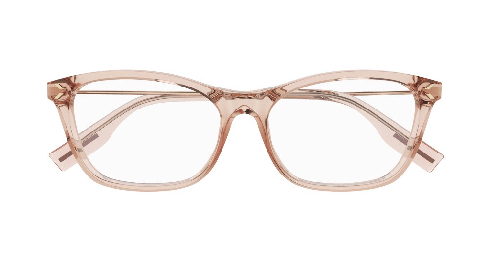 Occhiali da vista McQ MQ0376O-002 colore oro forma rettangolare lenti trasparente