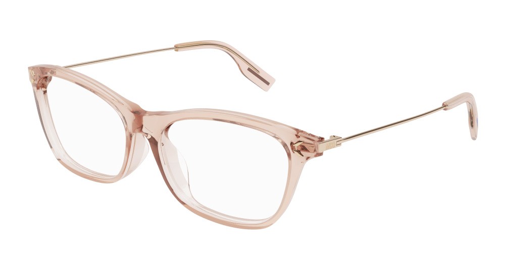 Occhiali da vista McQ MQ0376O-002 colore oro forma rettangolare lenti trasparente