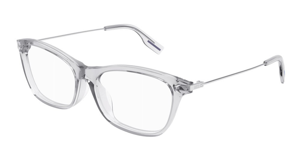 Occhiali da vista McQ MQ0376O-003 colore argento forma rettangolare lenti trasparente