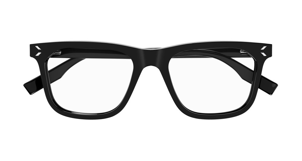 Occhiali da vista McQ MQ0377O-001 colore nero forma rettangolare lenti trasparente