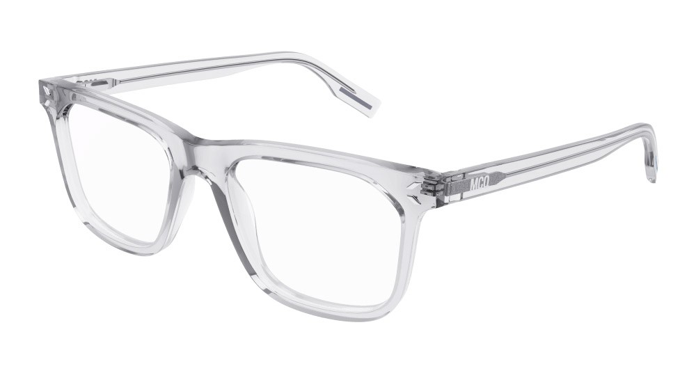 Brillen McQ MQ0377O-002 farbe grigio form rechteckig gläser trasparente