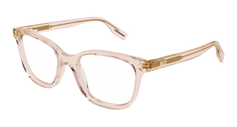 Occhiali da vista McQ MQ0378O-002 colore nude forma rettangolare lenti trasparente