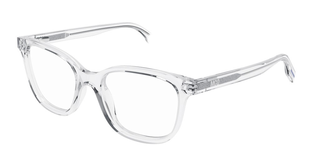 Occhiali da vista McQ MQ0378O-003 colore cristallo forma rettangolare lenti trasparente