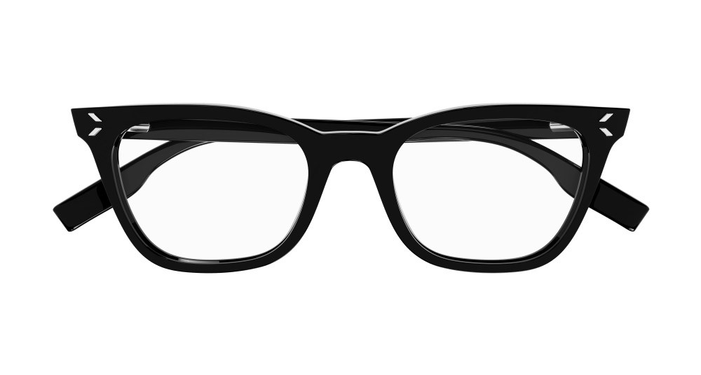 Eyeglasses McQ MQ0379O-001 color nero shape rectangle lenses trasparente