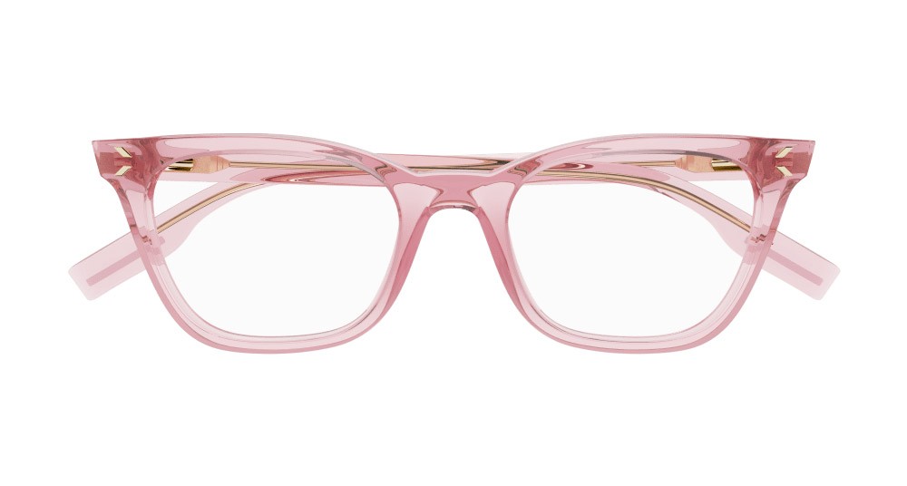 Occhiali da vista McQ MQ0379O-003 colore rosa forma rettangolare lenti trasparente