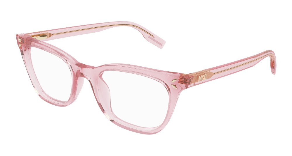 Occhiali da vista McQ MQ0379O-003 colore rosa forma rettangolare lenti trasparente