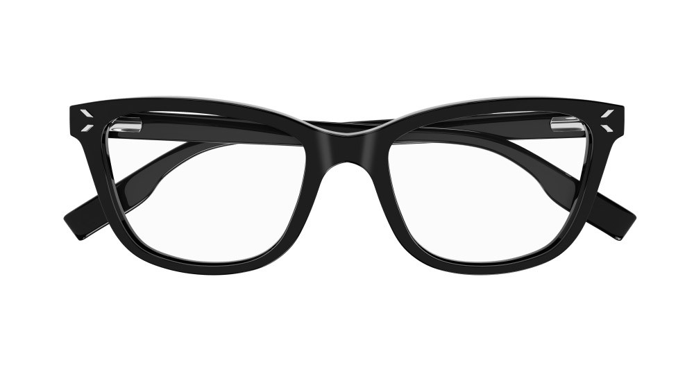 Eyeglasses McQ MQ0380O-001 color nero shape rectangle lenses trasparente
