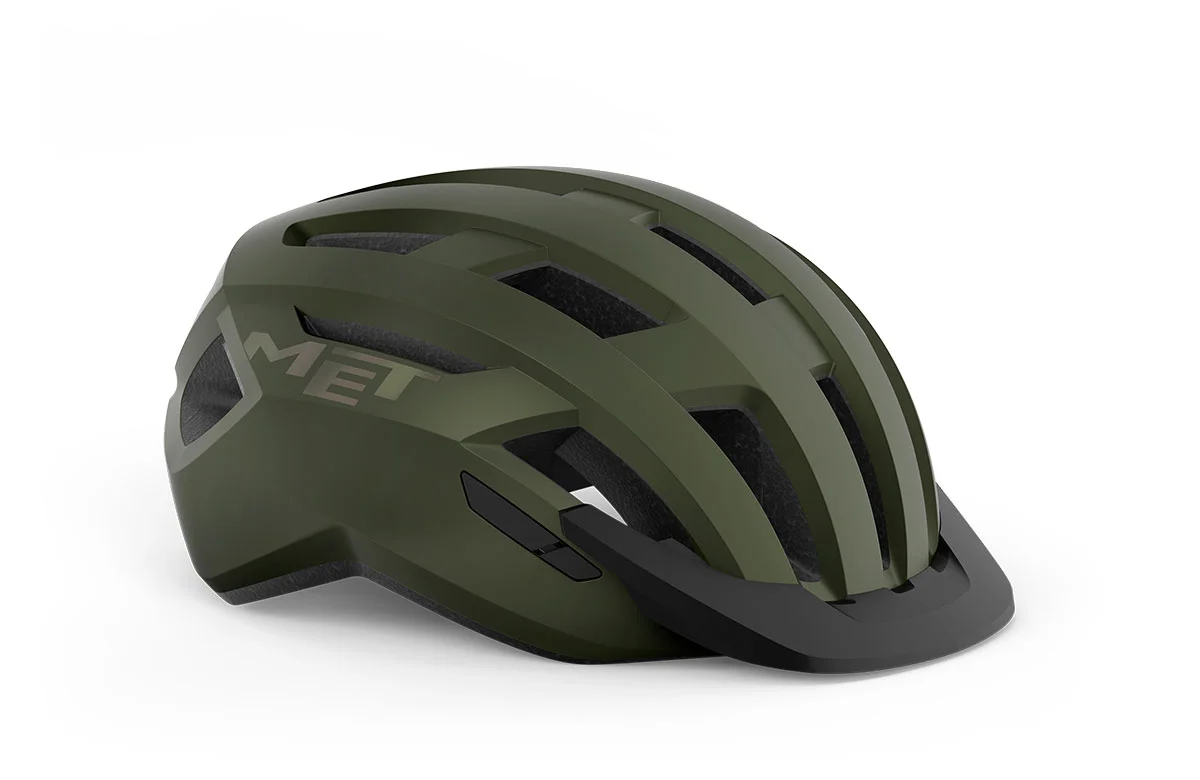 Caschi bici MET Allroad verde oliva iridescente opaco 3HM123 VE1 