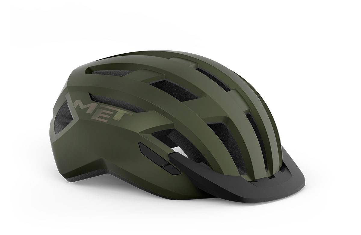 Caschi bici MET Allroad mips verde oliva iridescente opaco 3HM143 VE1 