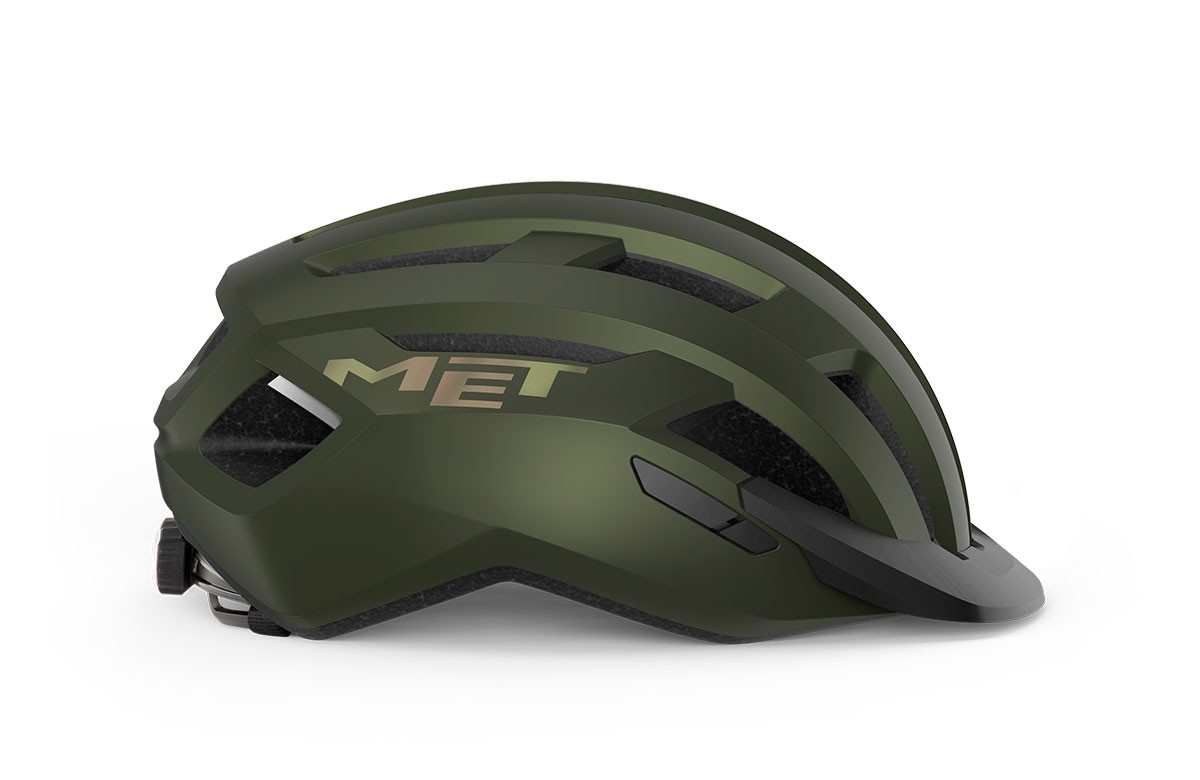 Caschi bici MET Allroad mips verde oliva iridescente opaco 3HM143 VE1 