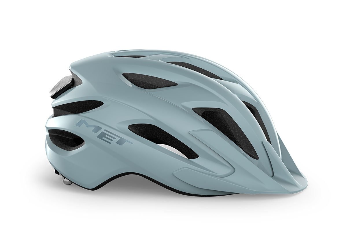 Caschi bici MET Crossover stone blue lucido 3HM149 BL2 