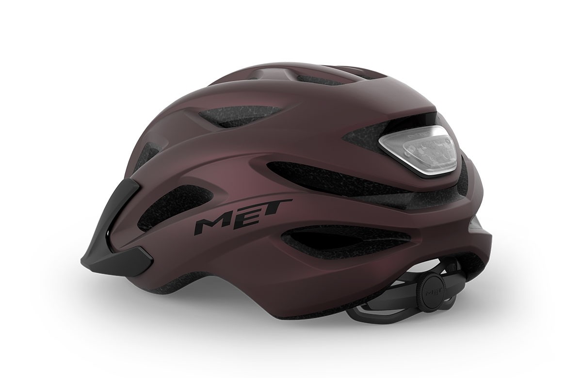 Caschi bici MET Crossover bordeaux opaco 3HM149 RO1 