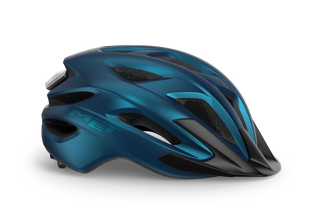 Fahrradhelme MET Crossover blu metallizzato opaco 3HM149 BL1 