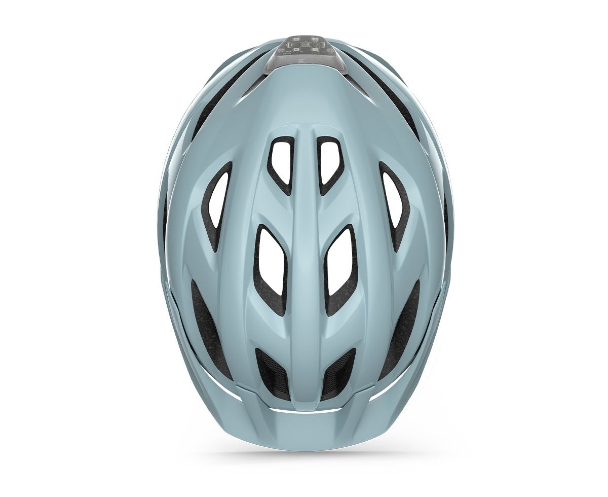 Caschi bici MET Crossover Mips stone blue lucido 3HM151 BL2 