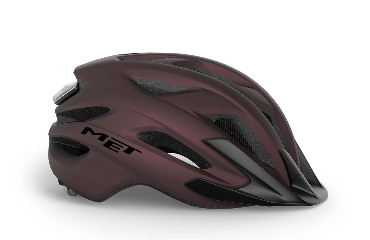 Caschi bici MET Crossover bordeaux opaco 3HM149 RO1 