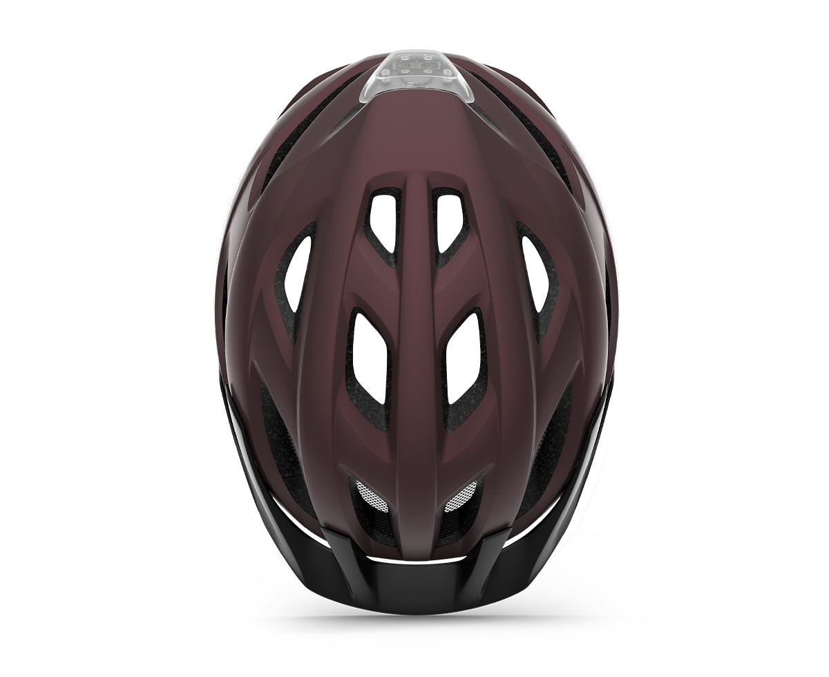 Caschi bici MET Crossover bordeaux opaco 3HM149 RO1 