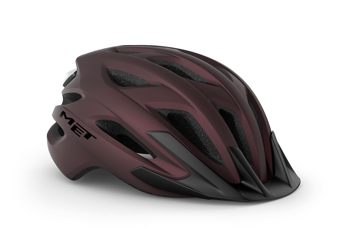 Caschi bici MET Crossover bordeaux opaco 3HM149 RO1 