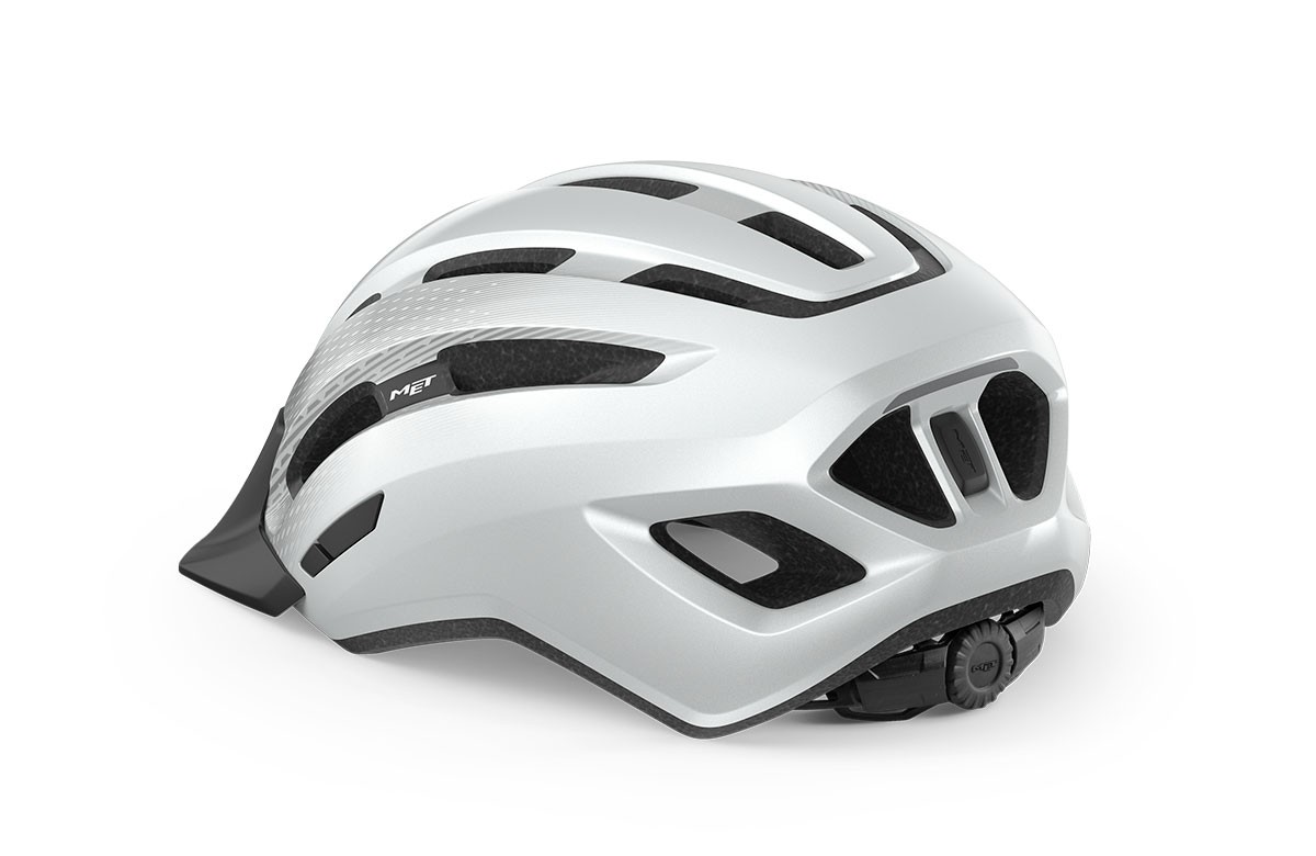 Caschi bici MET Downtown bianco lucido 3HM131 BI1 