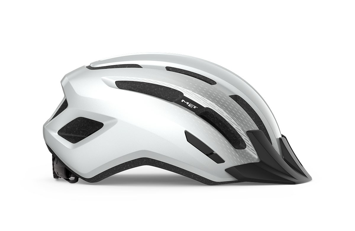 Caschi bici MET Downtown bianco lucido 3HM131 BI1 